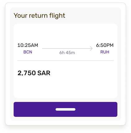 Mix & match your return flight with a flight combination that suits your needs!